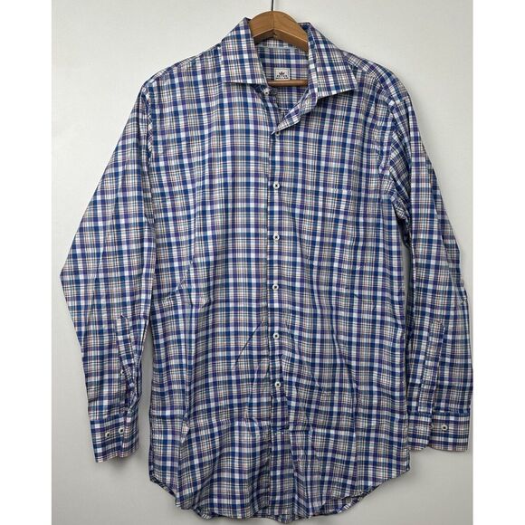 Peter Millar Men's M Easycare Multicolor Colorful Long Sleeve Button Down Shirt - Picture 2 of 7